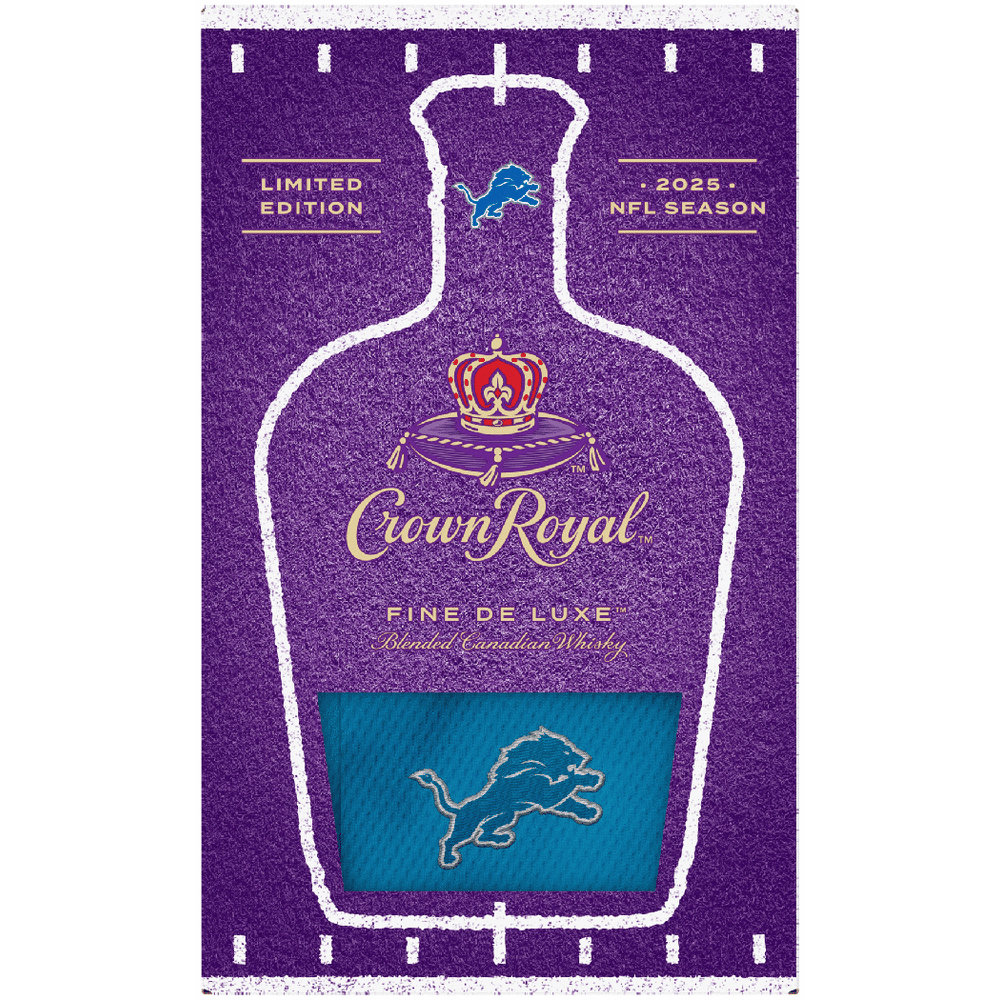 Crown Royal Deluxe with Detroit Lions Football Bag