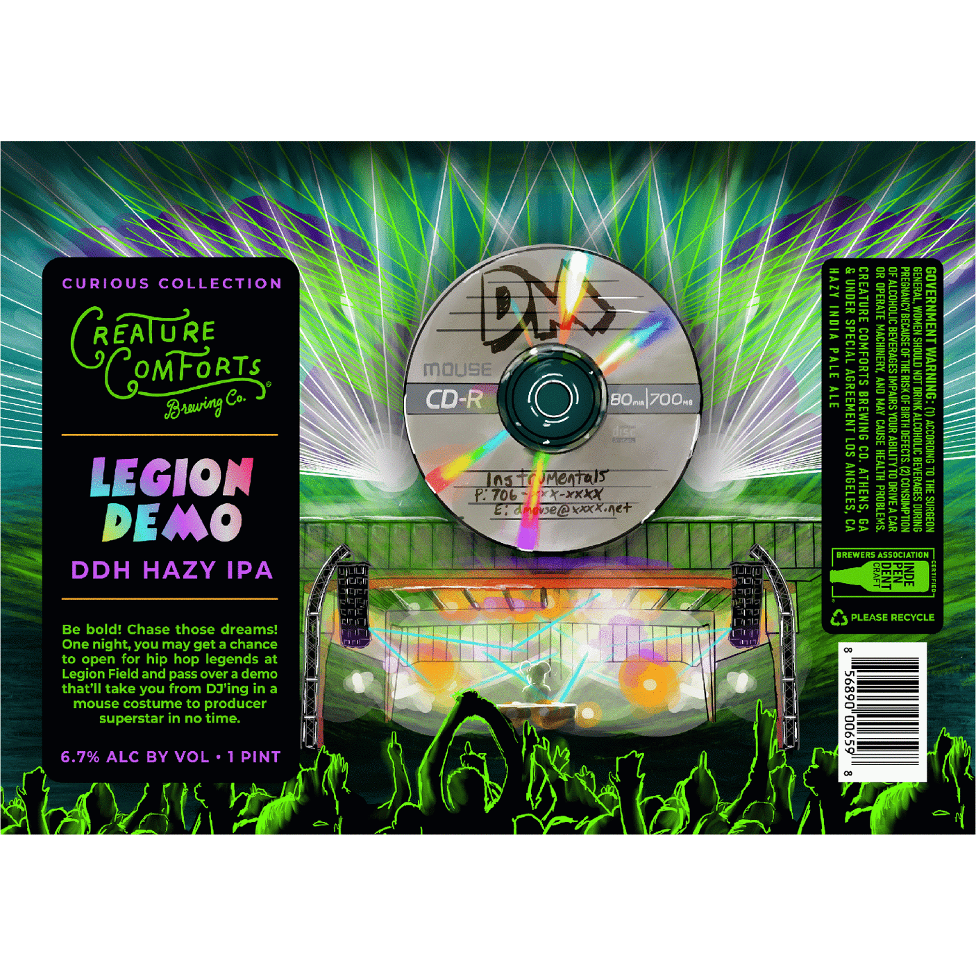 Creature Comforts Legion Demo Hazy IPA