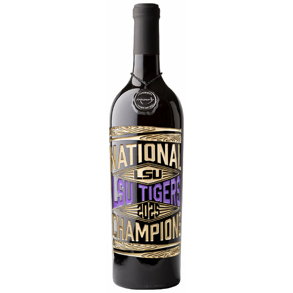 LSU 2025 Baseball National Champions Etched Wine