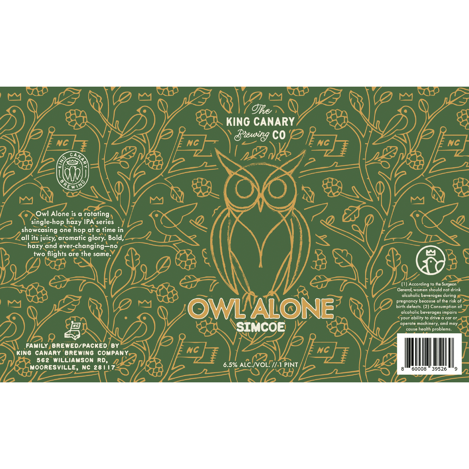 King Canary Owl Alone
