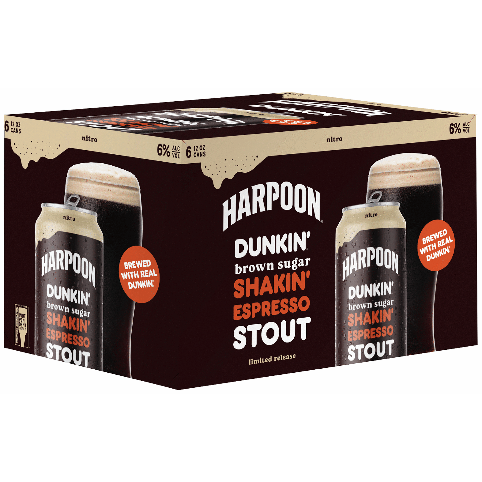 Harpoon Dunkin Brown Sugar Shakin Espresso Nitro Stout