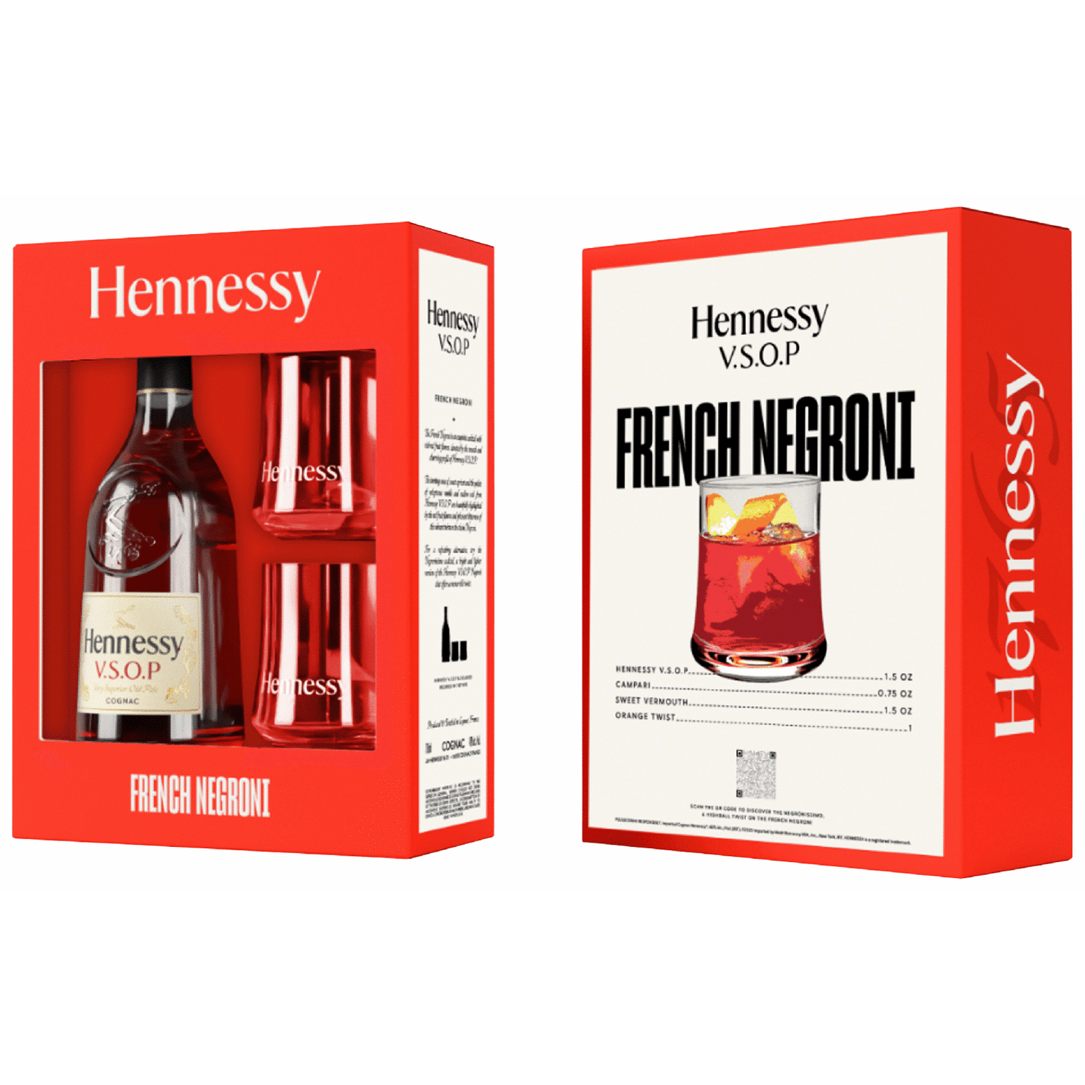 Hennessy VSOP Cognac with Cocktail Glasses | Total Wine & More