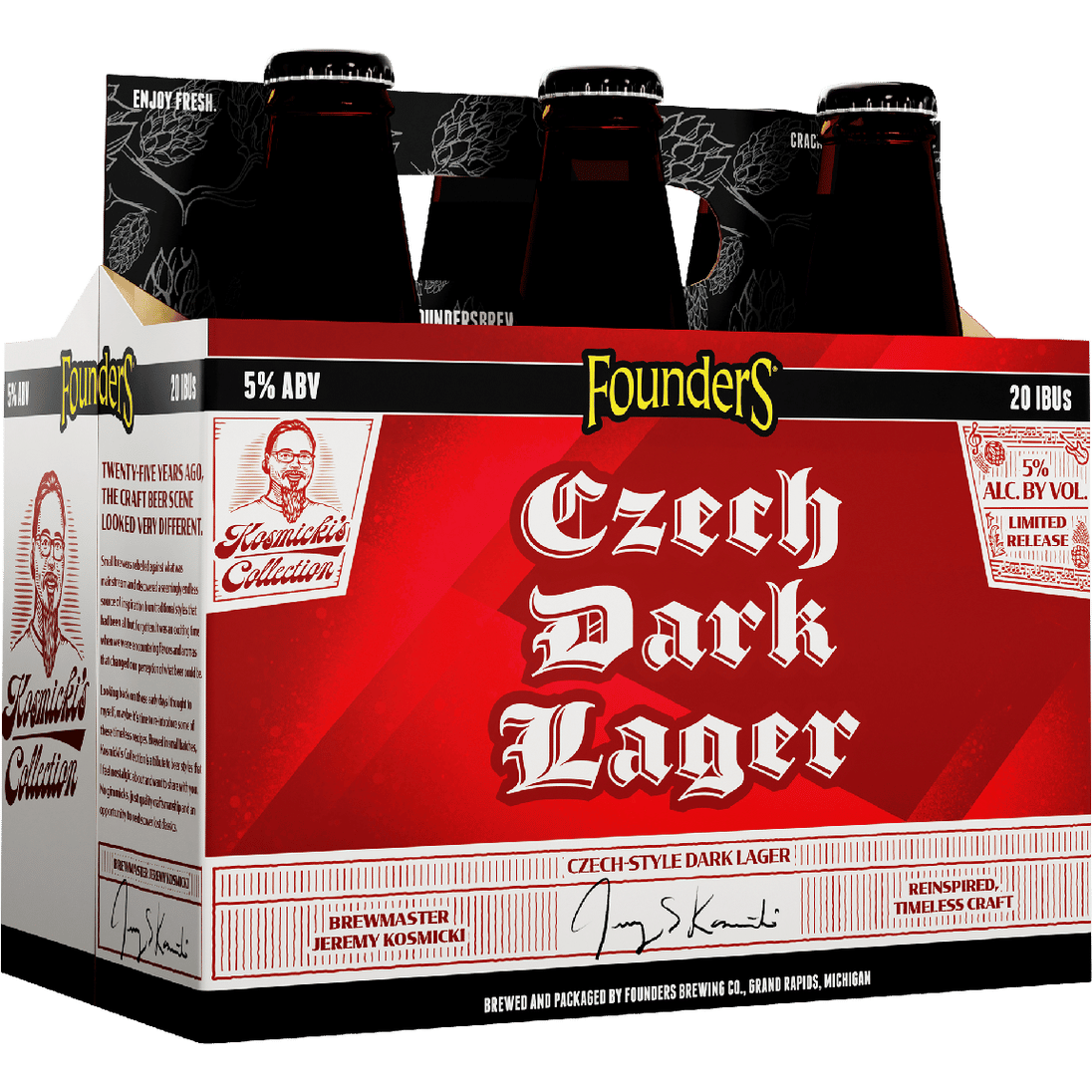 Founders Czech Dark Lager 6pack Bottles