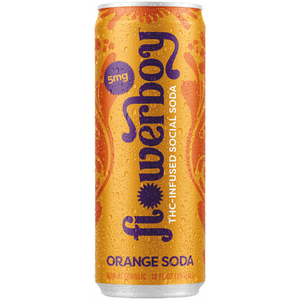 Flowerboy THC 5mg Orange Soda