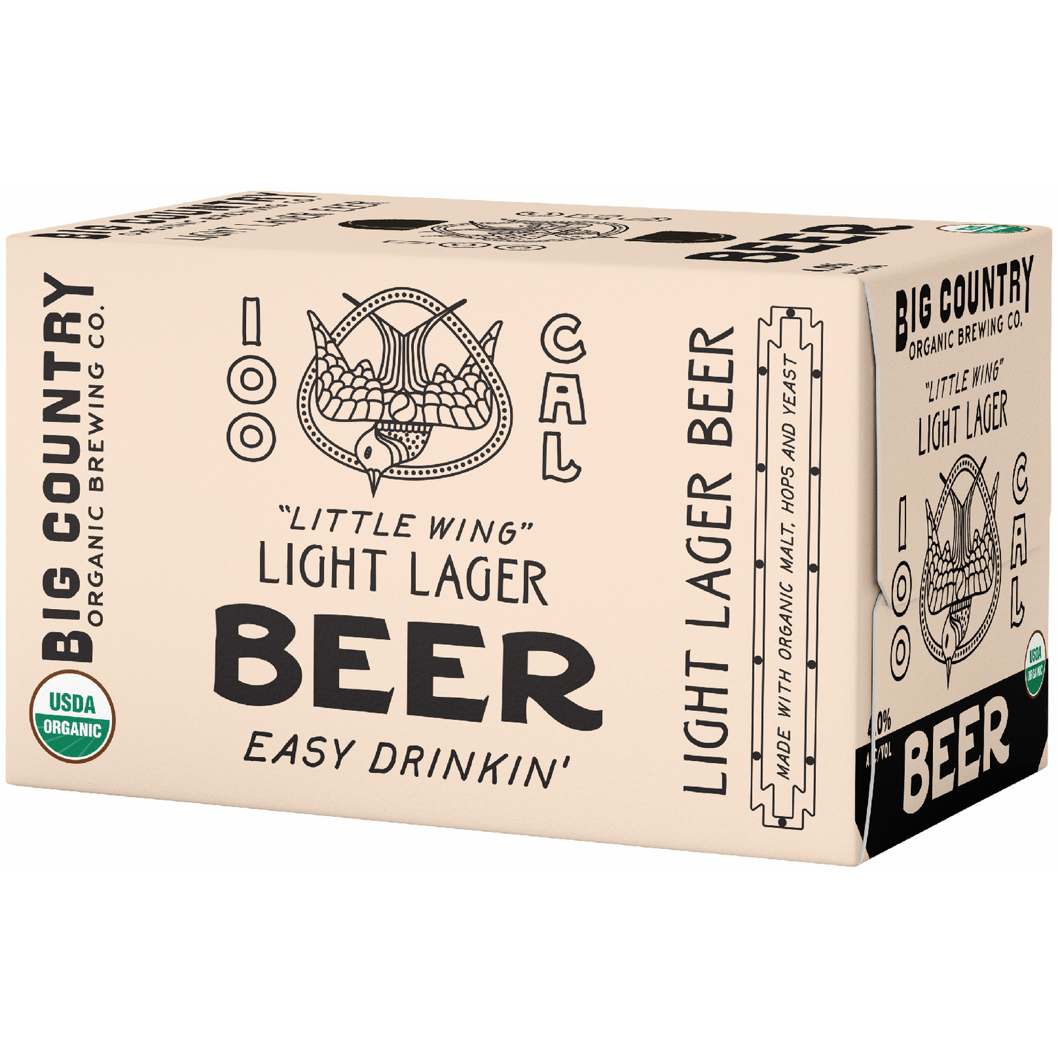 Big Country Organic Brewing Co. Little Wing Light Lager