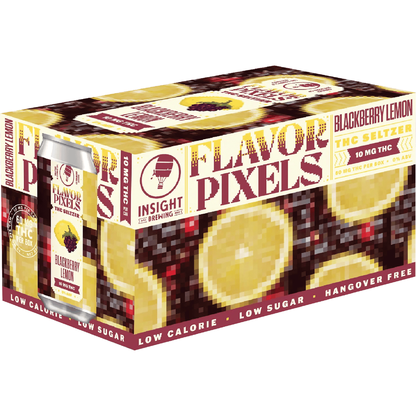 Flavor Pixels THC 10mg Blackberry Lemon