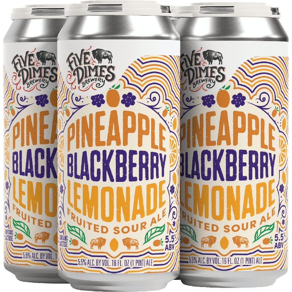 ❁⃘*.゜ペパーミント❁⃘*.゜ 手作りキャンドル 缶入り ペイズリー Five Dimes Pineapple Blackberry Lemonade Fruited Sour | Total Wine