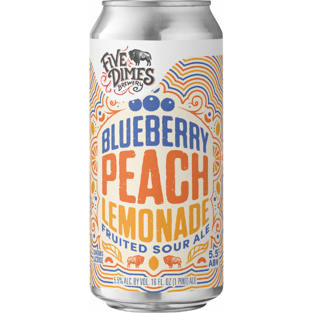 Five Dimes Blueberry Peach Lemonade Fruited Sour