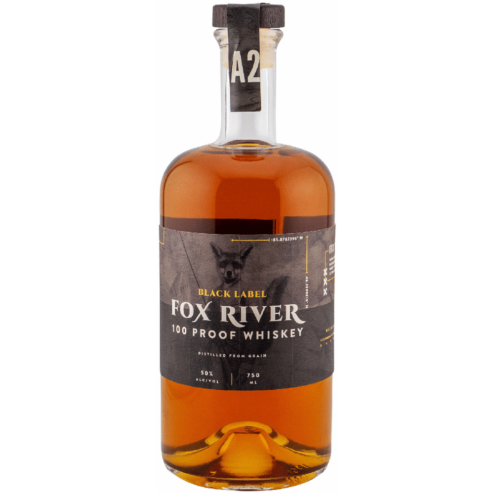 Fox River Black Label 100 Proof Whiskey