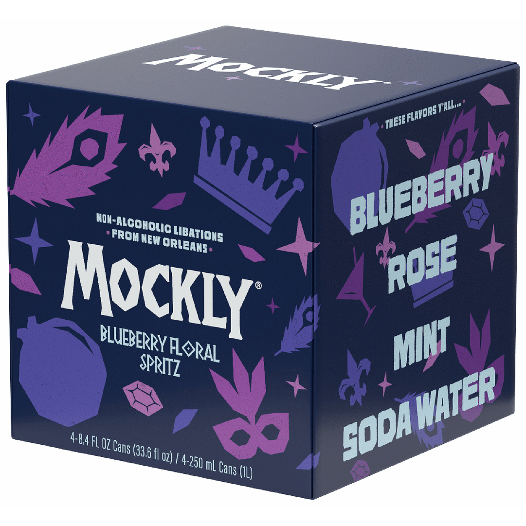 Mockly Non-Alcoholic Blueberry Floral Spritz