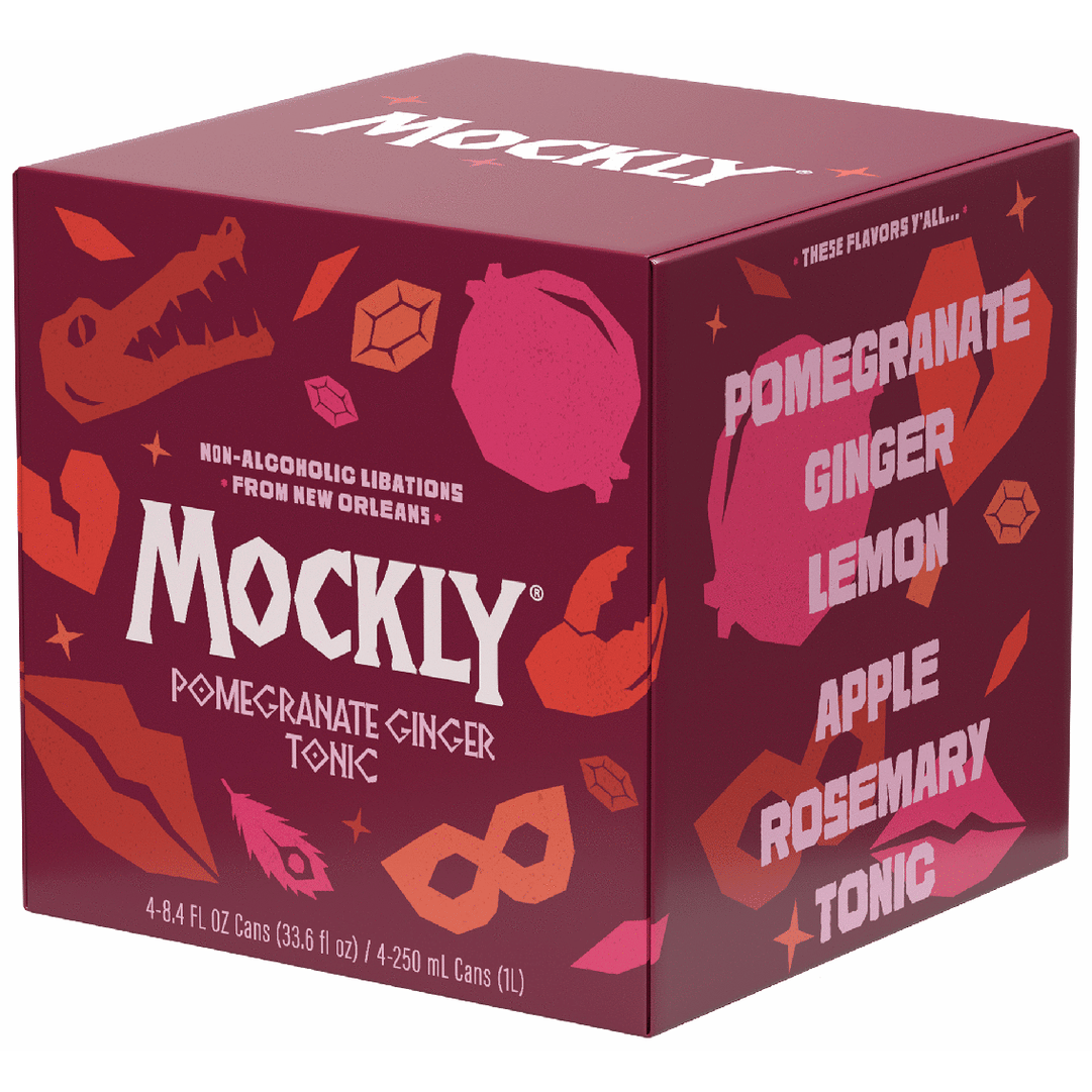 Mockly Non-Alcoholic Pomegranate Ginger Tonic