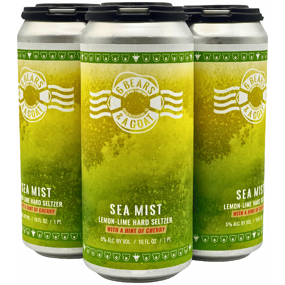 6 Bears & Goat Sea Mist Black Cherry Hard Seltzer