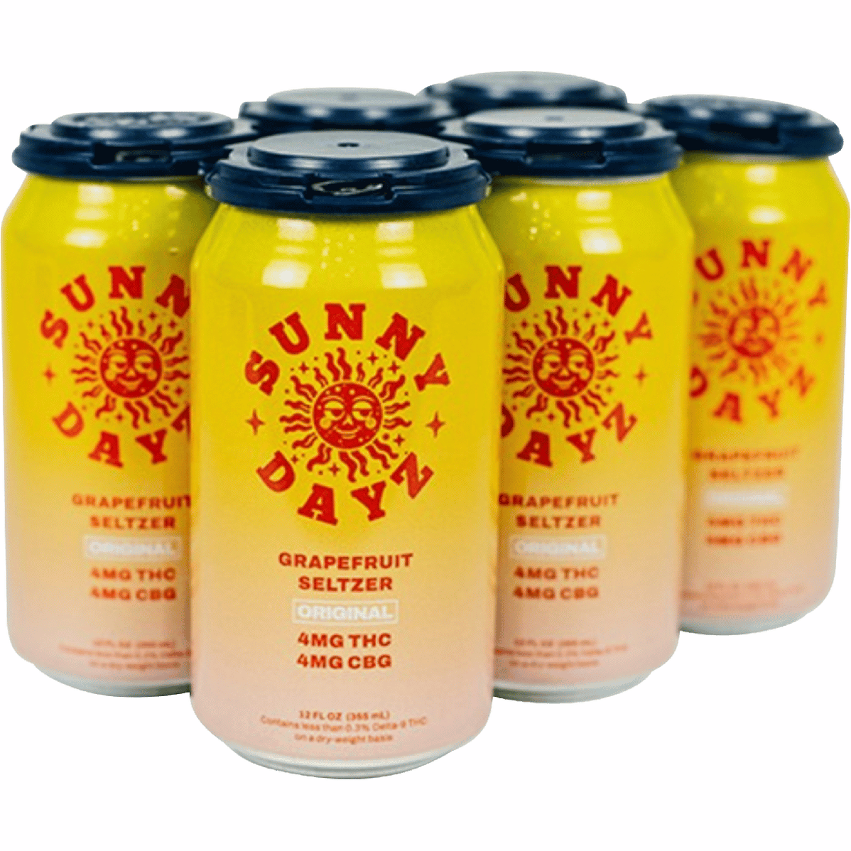 Sunny Dayz THC 4mg Grapefruit Seltzer