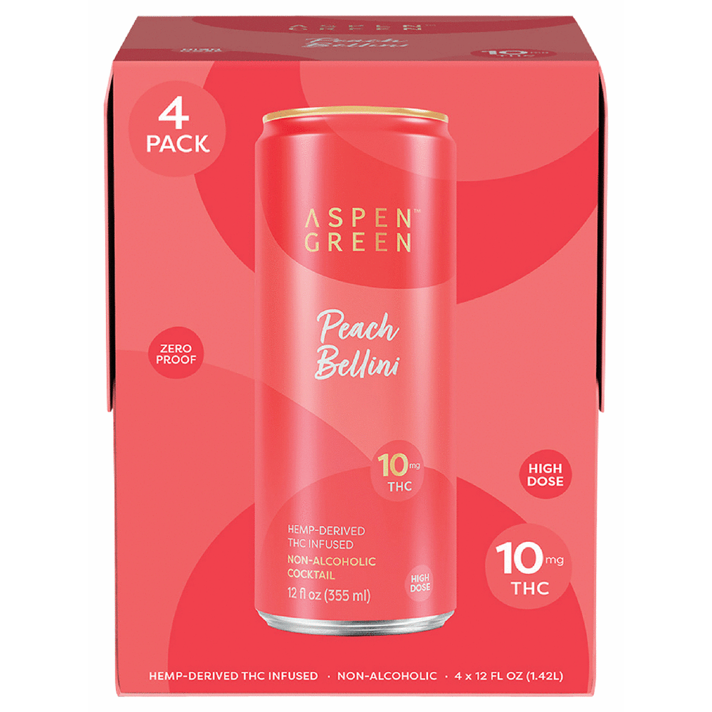Aspen Green THC 10mg Peach Bellini