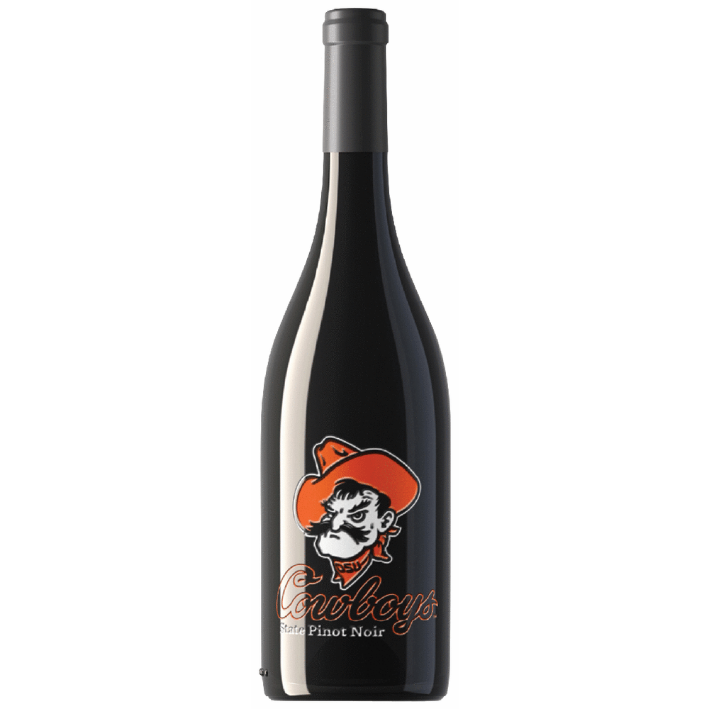Oklahoma State University Cowboys Etched Pinot Noir