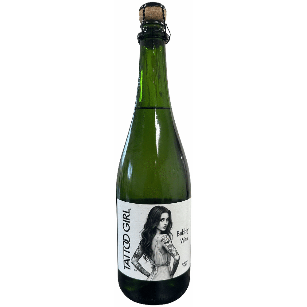 Tattoo Girl Bubbly Wine