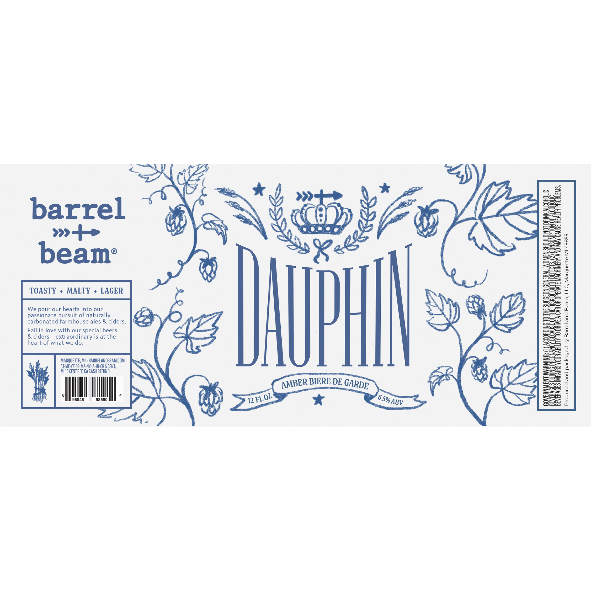 Barrel & Beam Dauphin Amber Biere de Garde