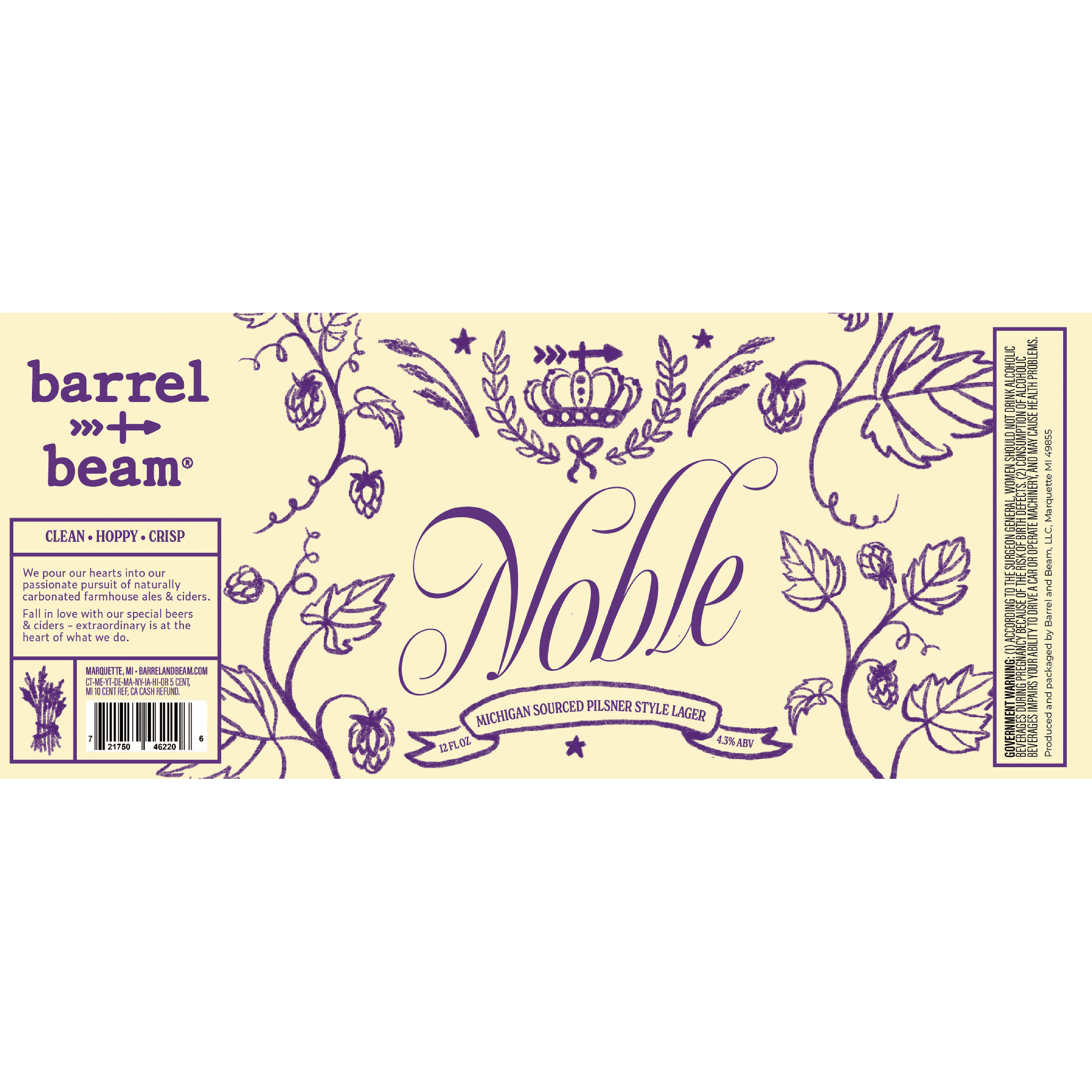 Barrel & Beam Noble Pilsner