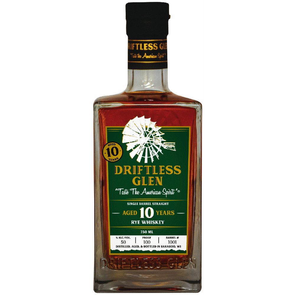 Driftless Glen 10 Year Single Barrel Rye Whiskey