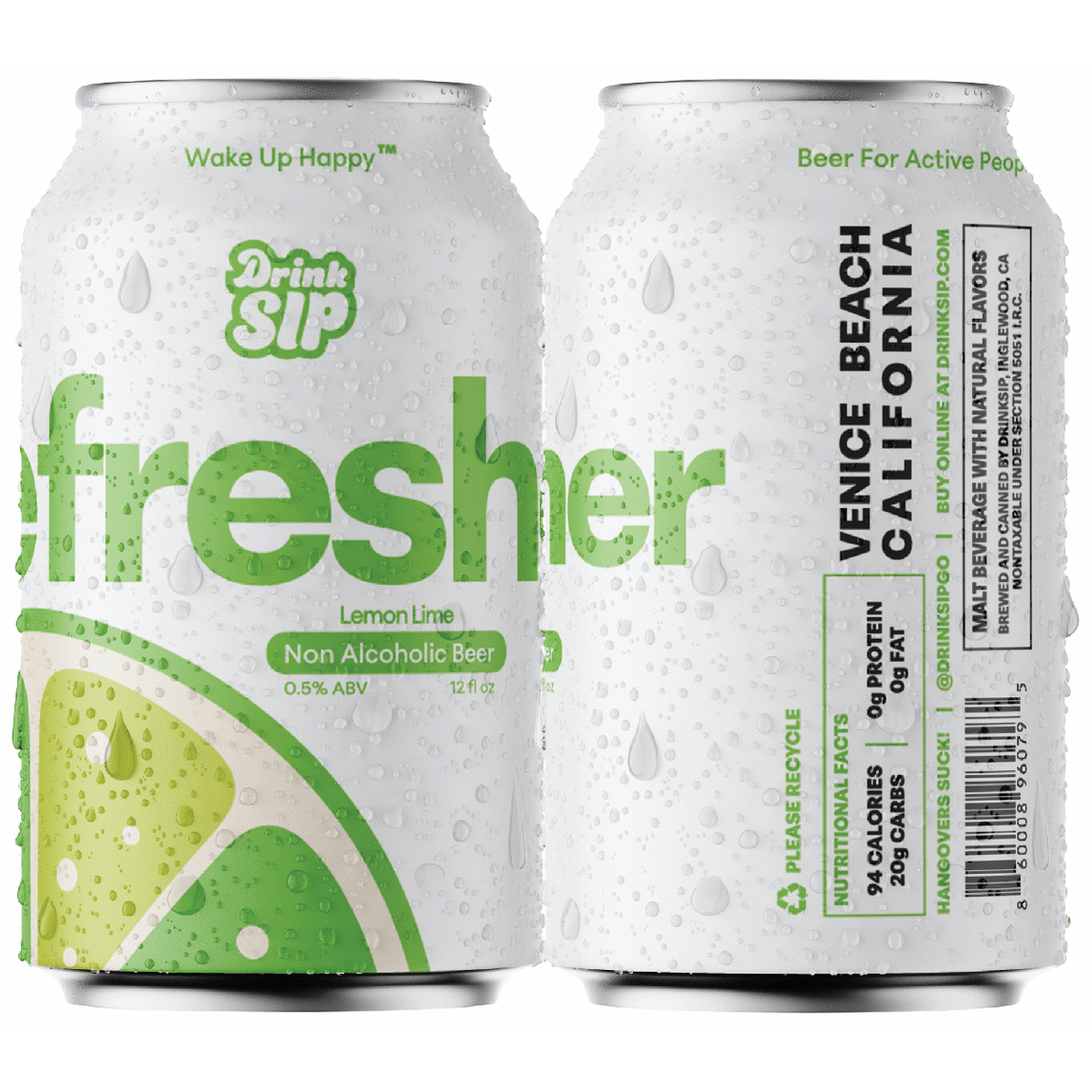 DrinkSip Non-Alcoholic Lemon Lime Refresher