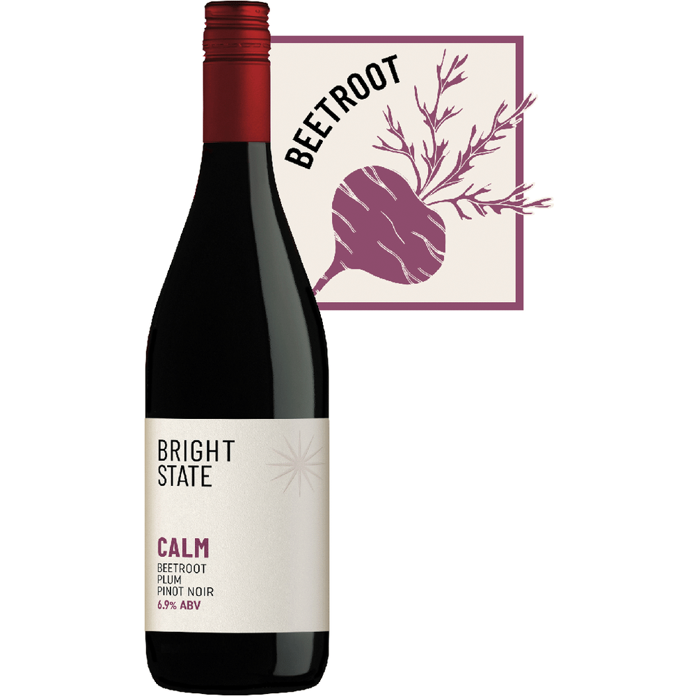 Bright State Low-Alcohol "Calm" Pinot Noir with Beetroot