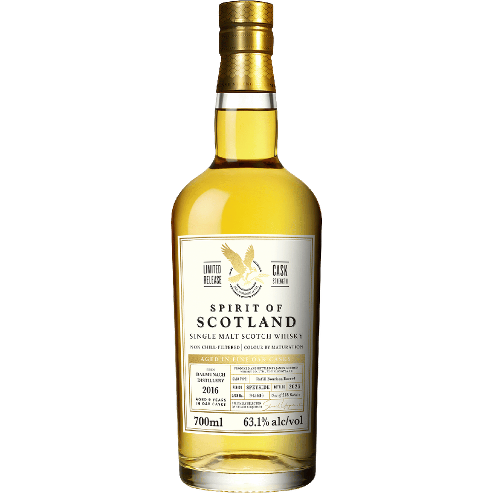 Spirit of Scotland Dalmunach 9 Year 2016 Scotch Whiskey