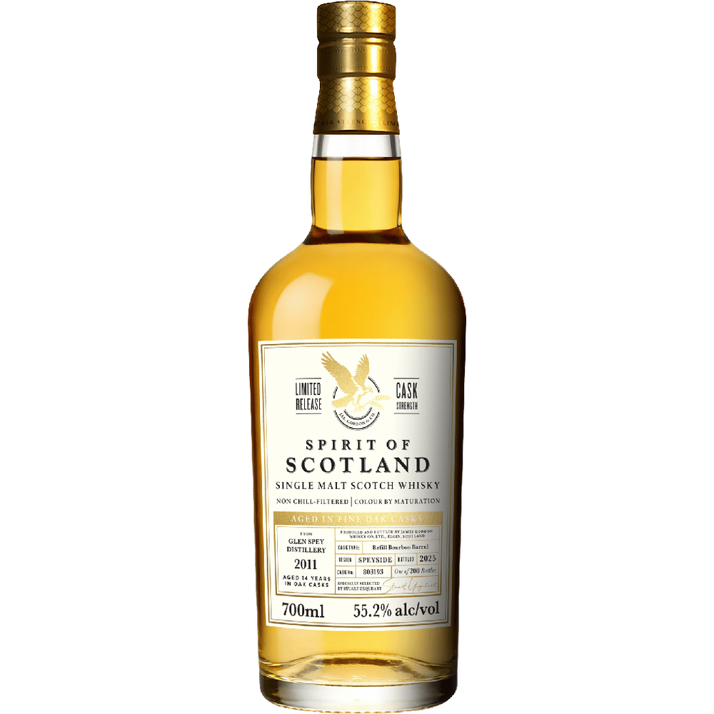 Spirit of Scotland Glen Spey 14 Year 2011 Scotch Whiskey