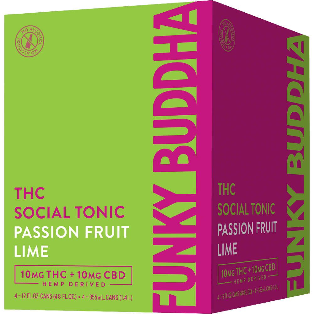 Funky Buddha THC 10mg Passionfruit Lime