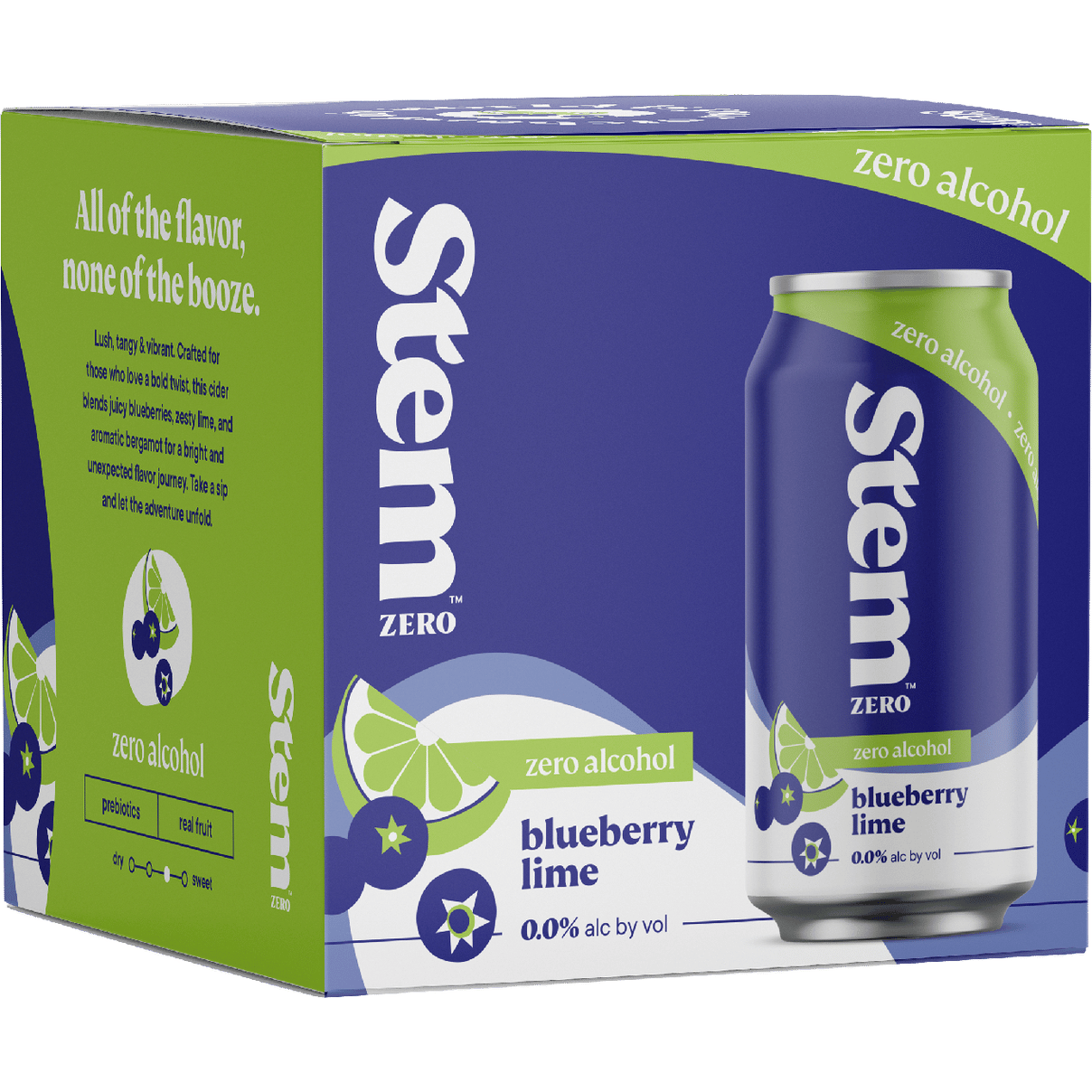 Stem Cider Non-Alcoholic Blueberry Lime