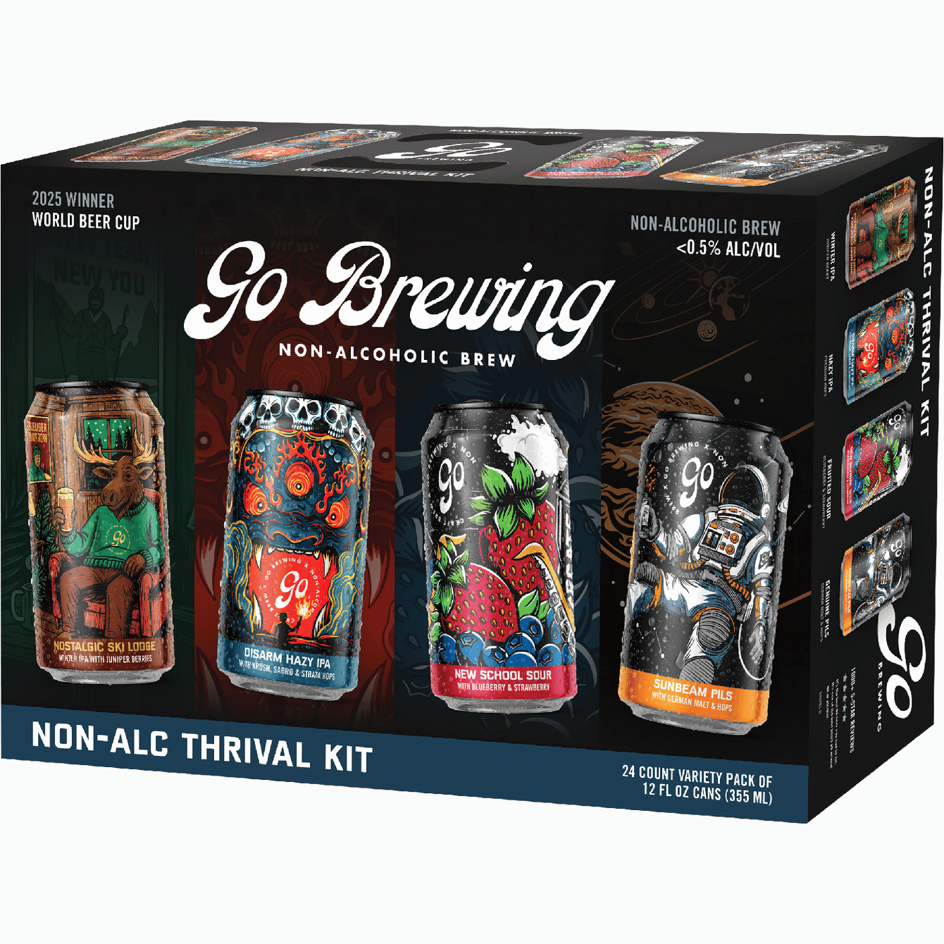 Go Brewing Non-Alcoholic Thrival Kit 2.0 Variety Pack