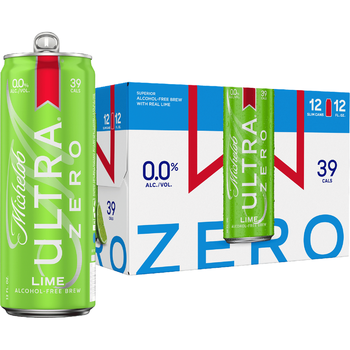 Michelob ULTRA ZERO Lime Non-Alcoholic American Lager Beer