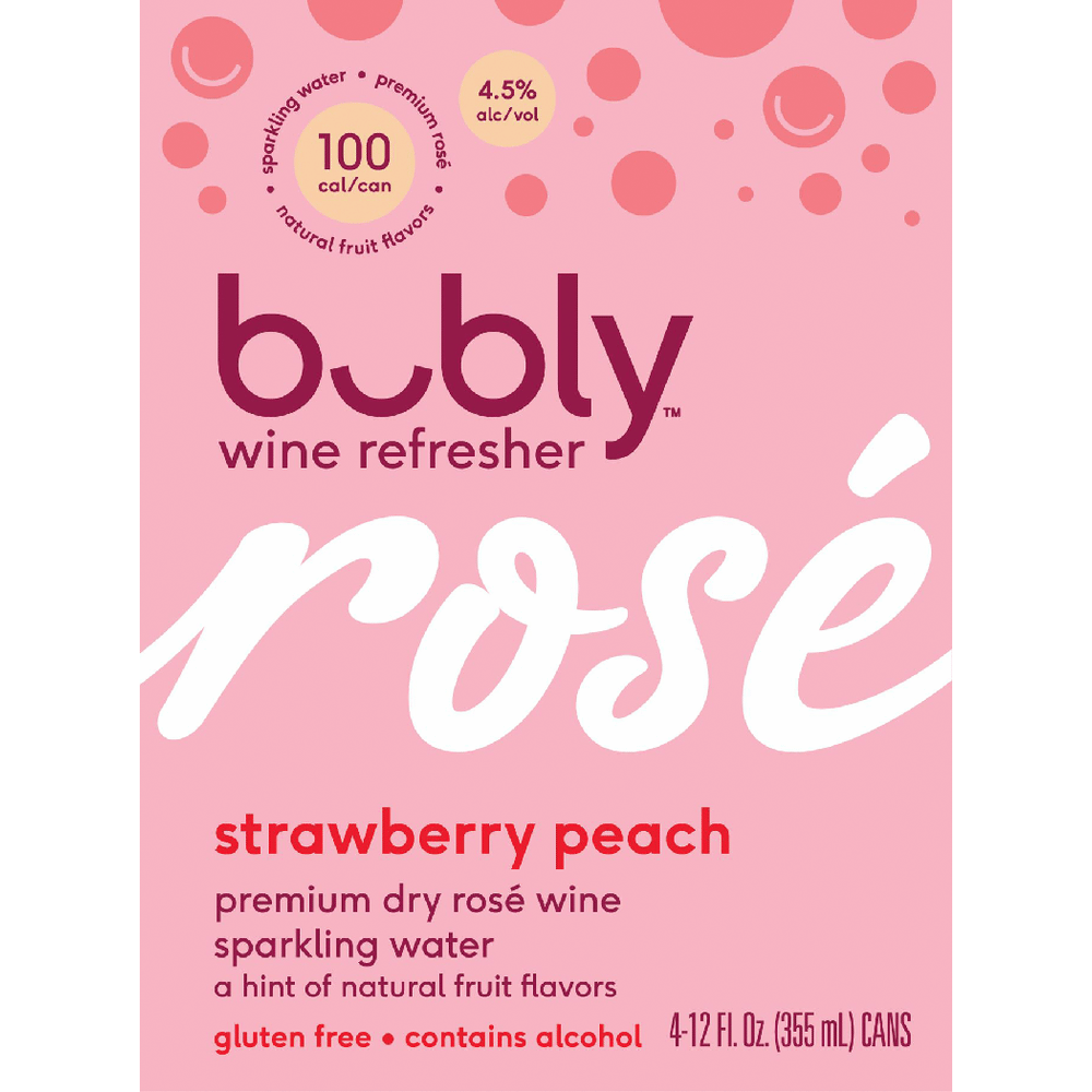 Bubly' Strawberry Peach Rose'