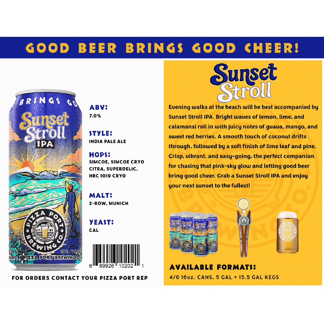 Pizza Port Sunset Stroll IPA