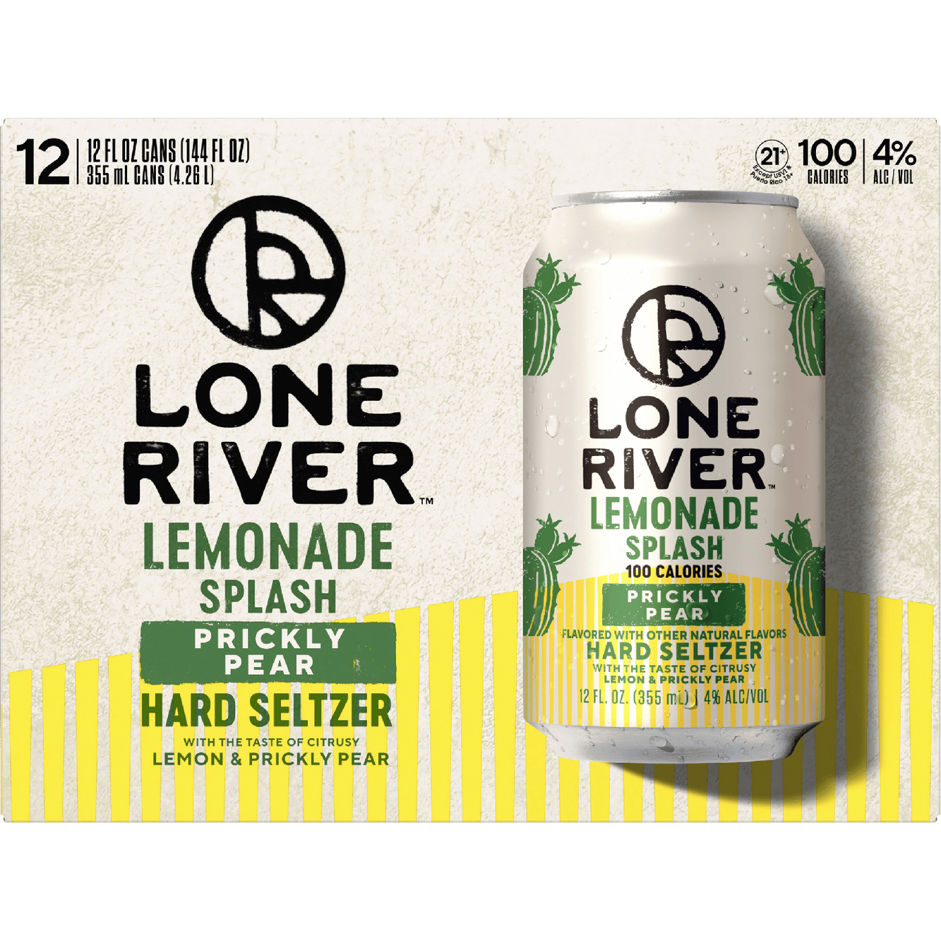 Lone River Lemonade Splash Prickly Pear 12pk