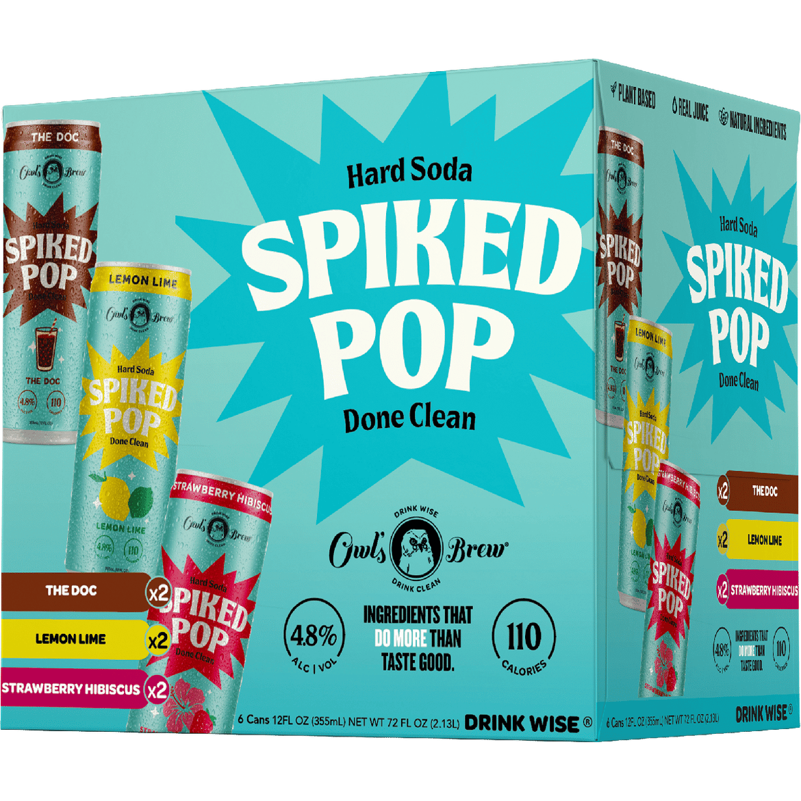 Owl's Brew Spiked Pop Hard Soda Variety Pack