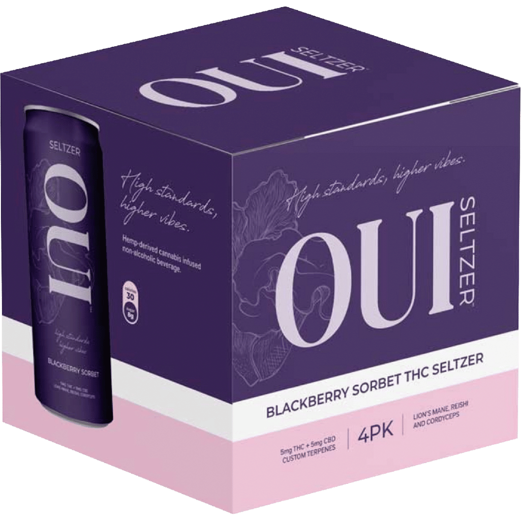 OUI Beverages THC 10mg Blackberry Sorbet
