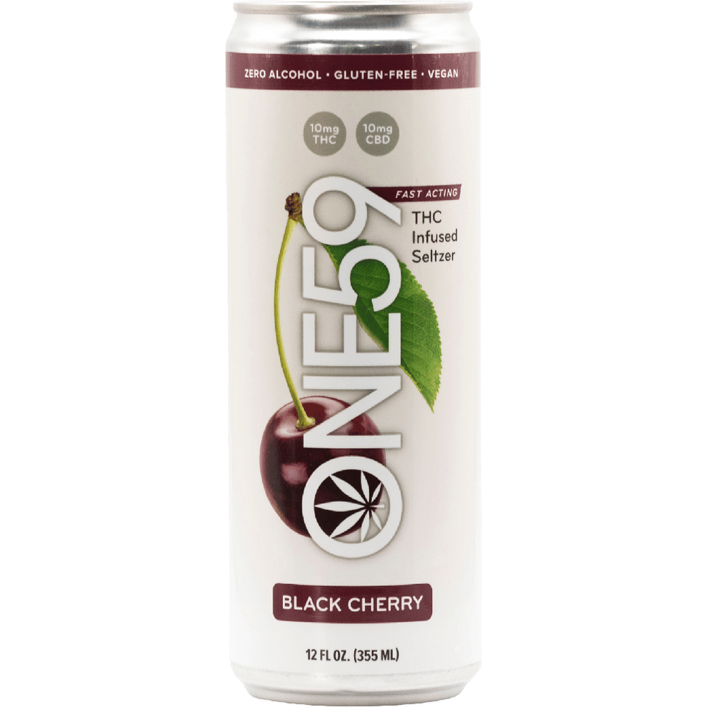 ONE59 THC 10mg Black Cherry Seltzer