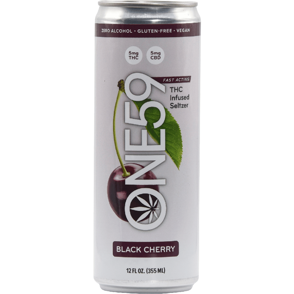 ONE59 THC 5mg Black Cherry Seltzer