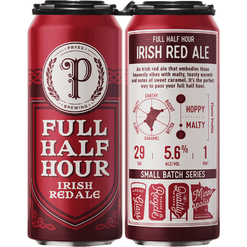 Pryes Full Half Hour Irish Red Ale