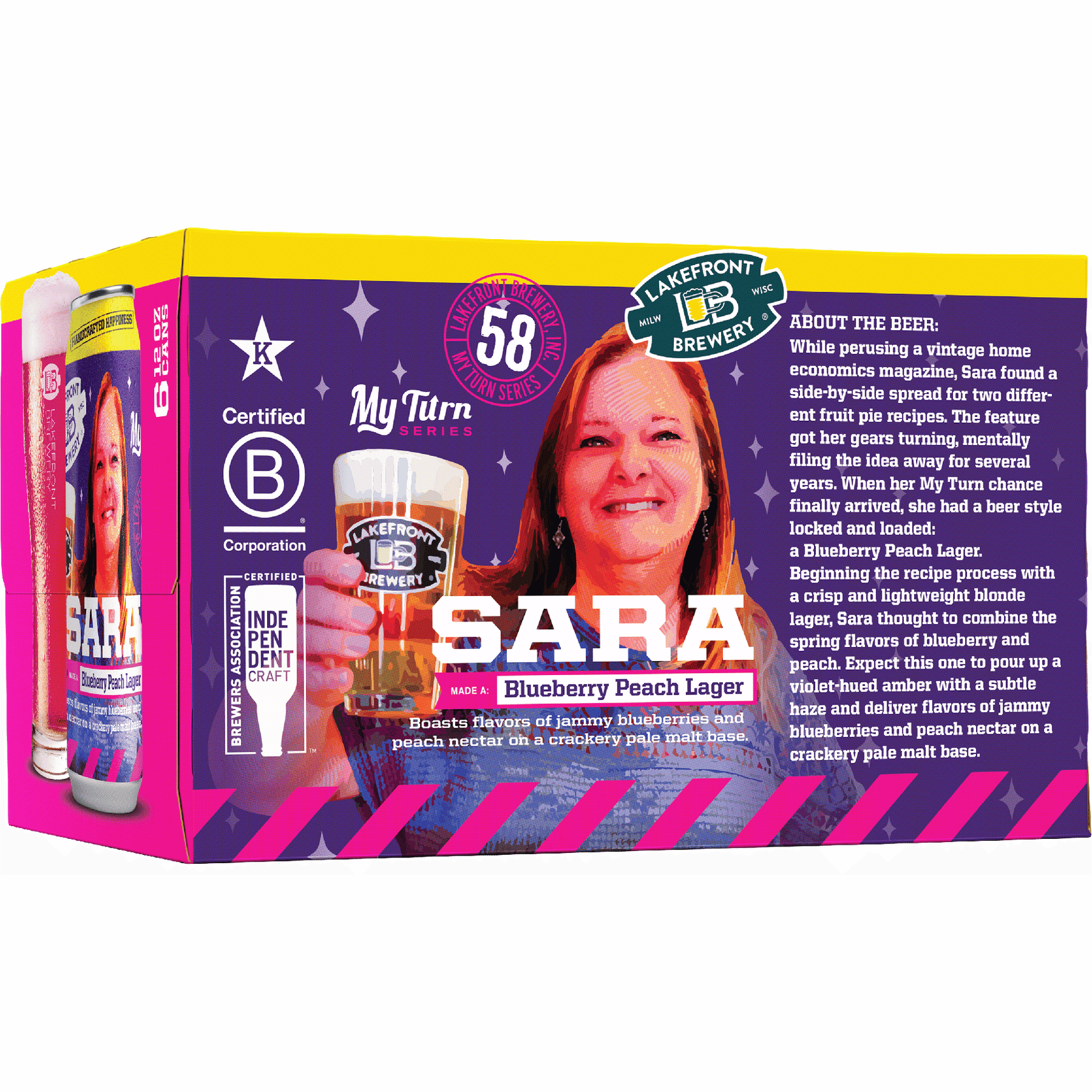 Lakefront My Turn Sara Blueberry Peach Lager