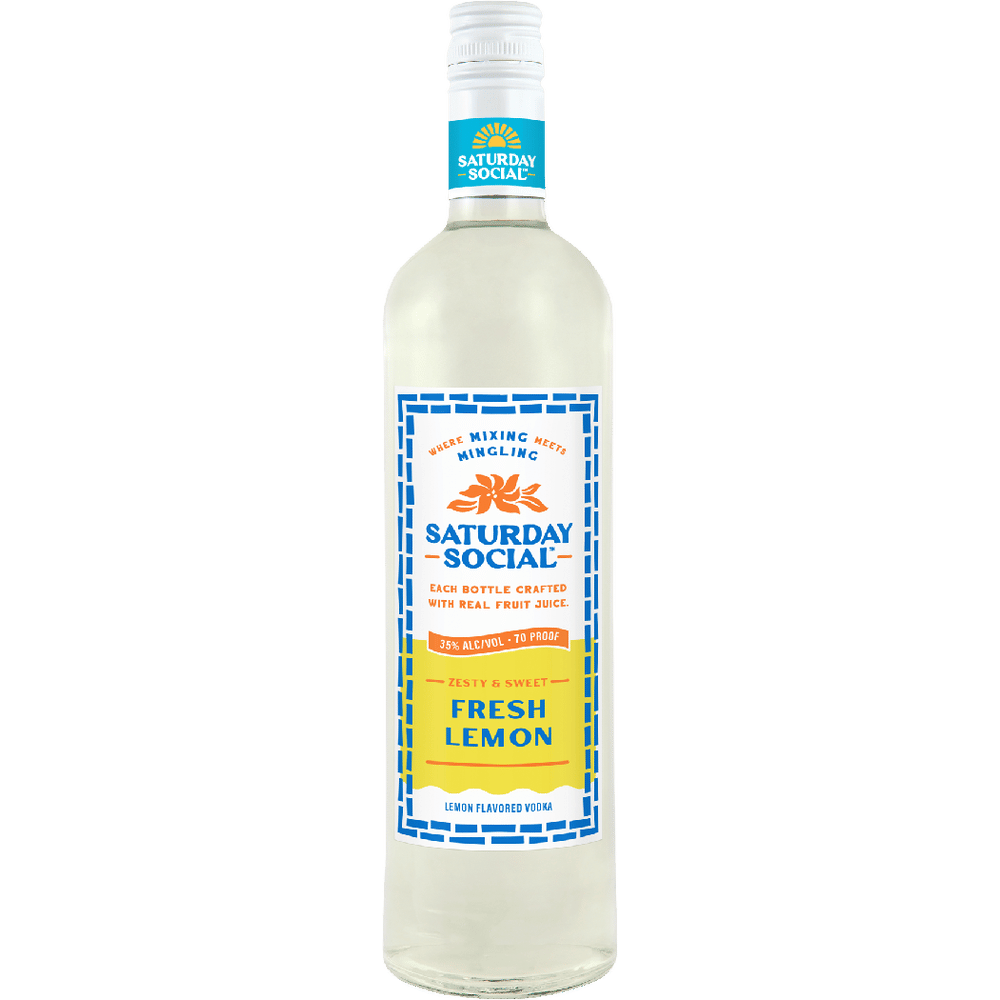 Saturday Social Fresh Lemon Vodka