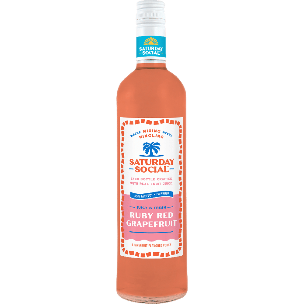 Saturday Social Ruby Red Grapefruit Vodka