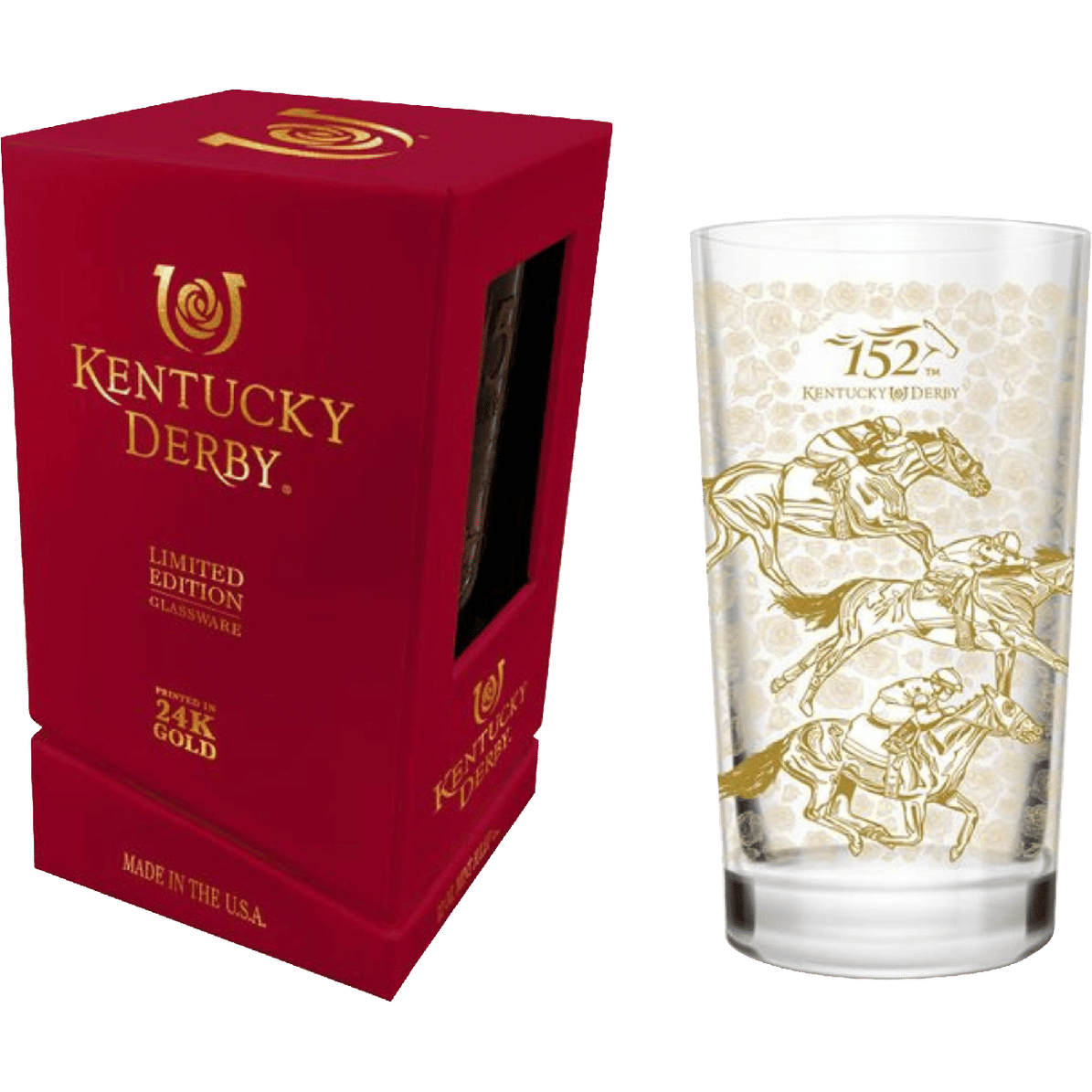 Kentucky Derby 152nd Official Julep Glass 24k Gold Limited Edition