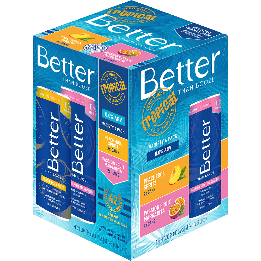 Better Than Booze Non-Alcoholic Tropical Variety Pack