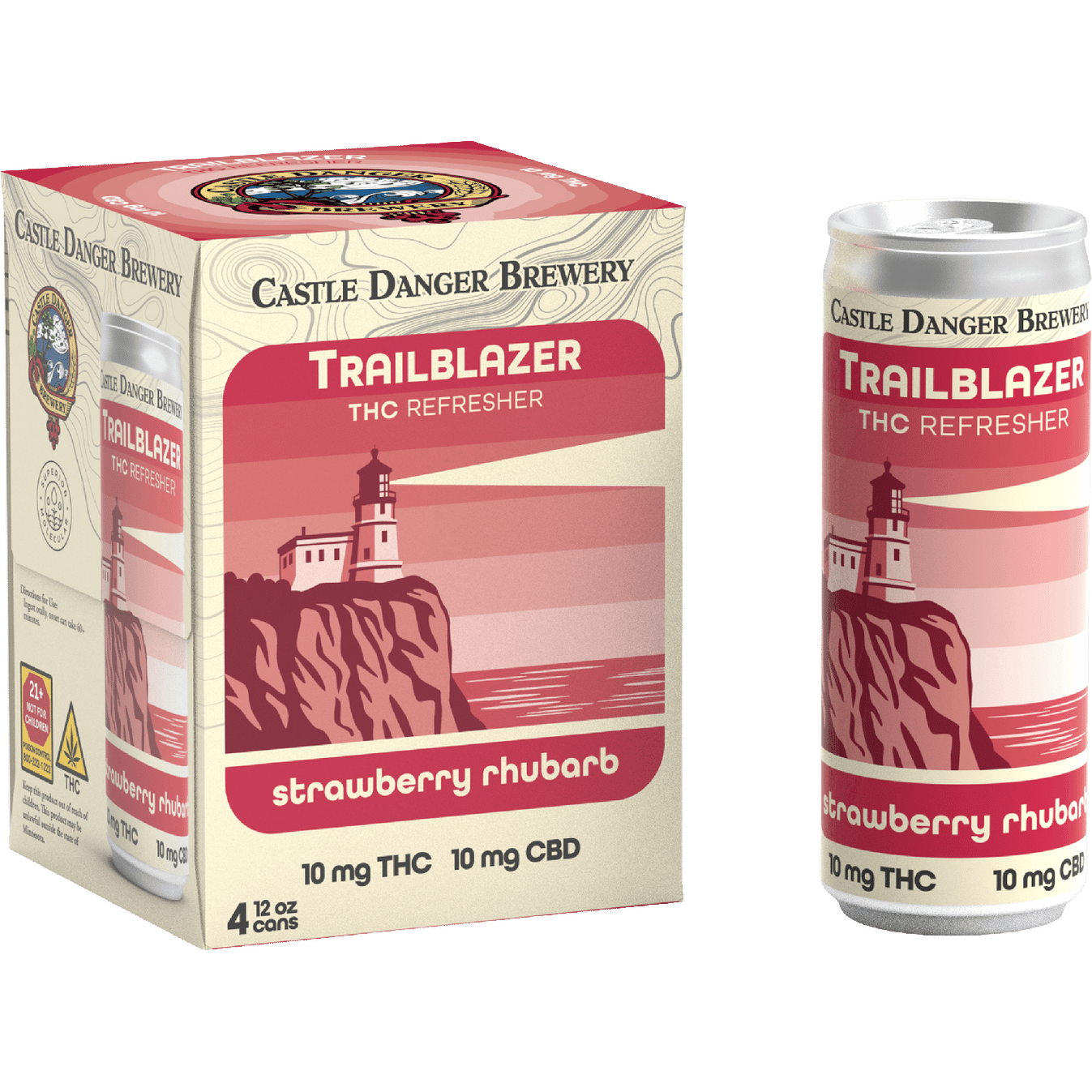 Trailblazer THC 10mg Strawberry Rhubarb