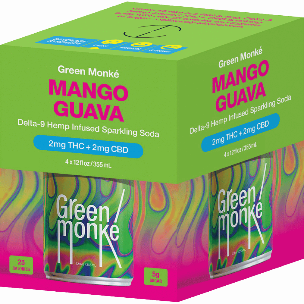Green Monke THC 2mg Mango Guava VA