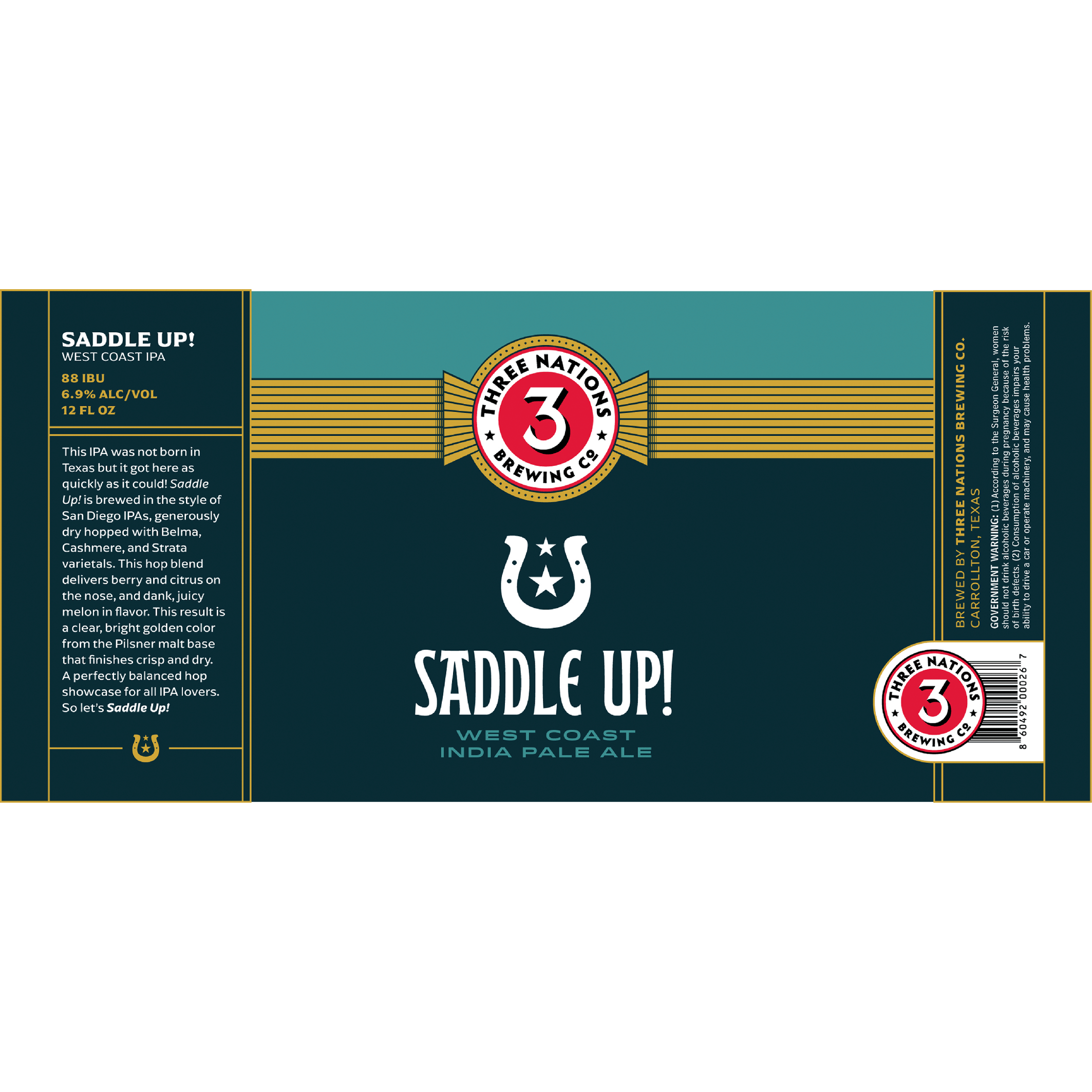 3 Nations Saddle Up West Coast IPA