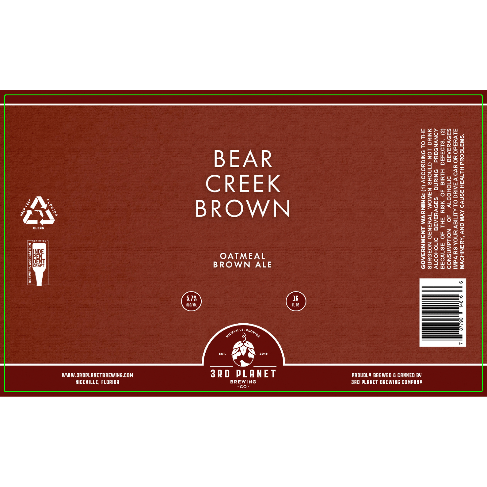3rd Planet Bear Creek Brown Ale
