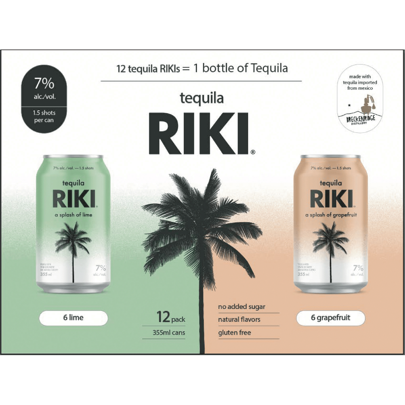 Riki Tequila Lime & Grapefruit