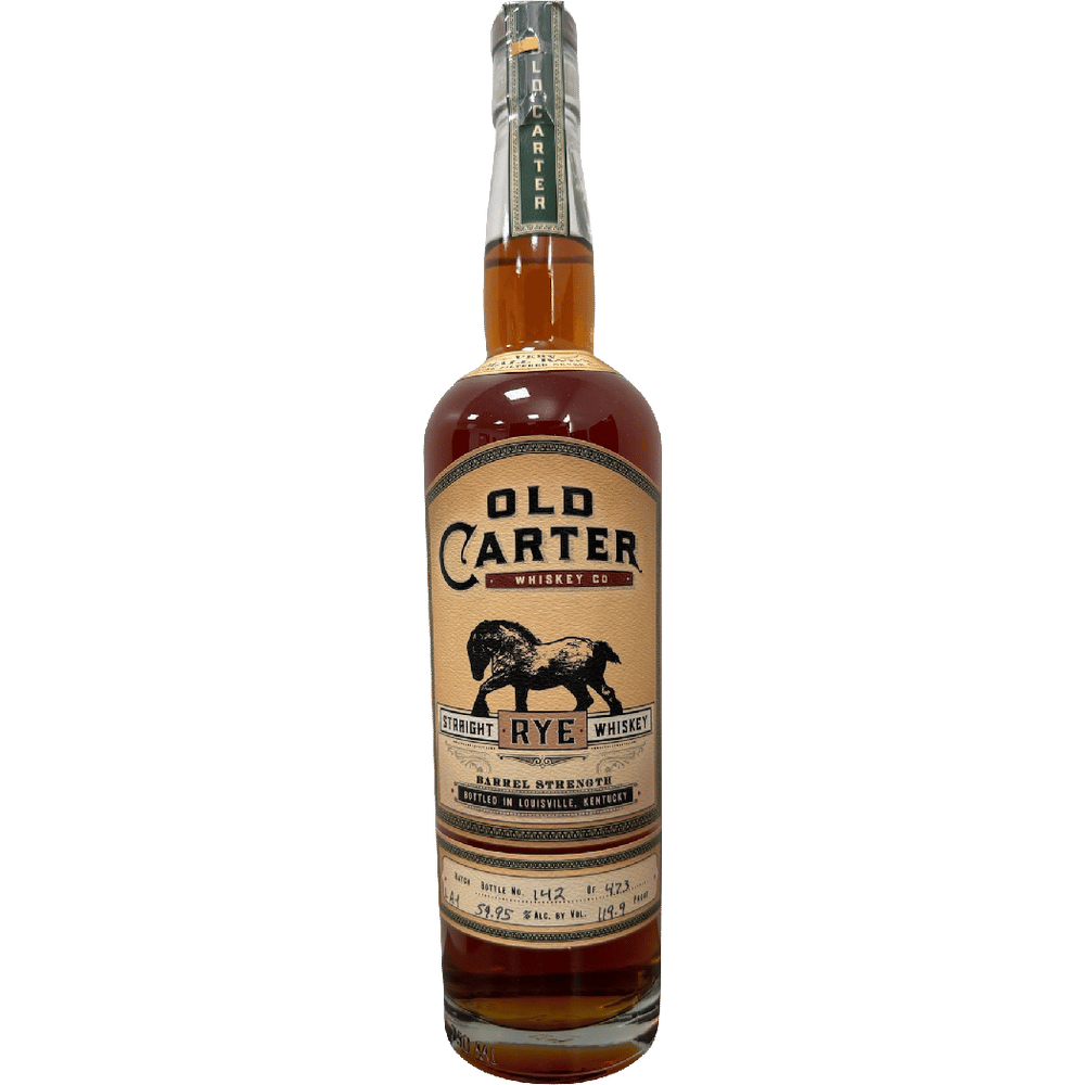Old Carter Straight Rye Whiskey Batch LA-1